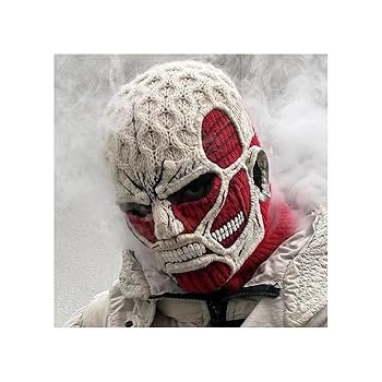 【進撃の巨人 超大型巨人 ゴムマスク】 進撃の巨人」の「超大型巨人ゴムマスク」を着用すると一体